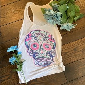 Dia de Los Muertos Sugar Skull Tank Top